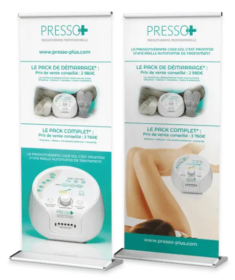 Branding, packaging, impression et site internet de Presso+