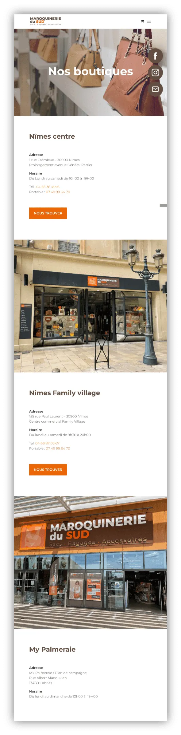 Maroquinerie du Sud : site vitrine, SEO et accompagnement global, visuel 4