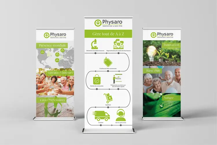 Déclinaison Print et Web pour Physaro