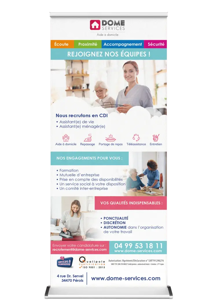 Branding et Impression pour Dome Services