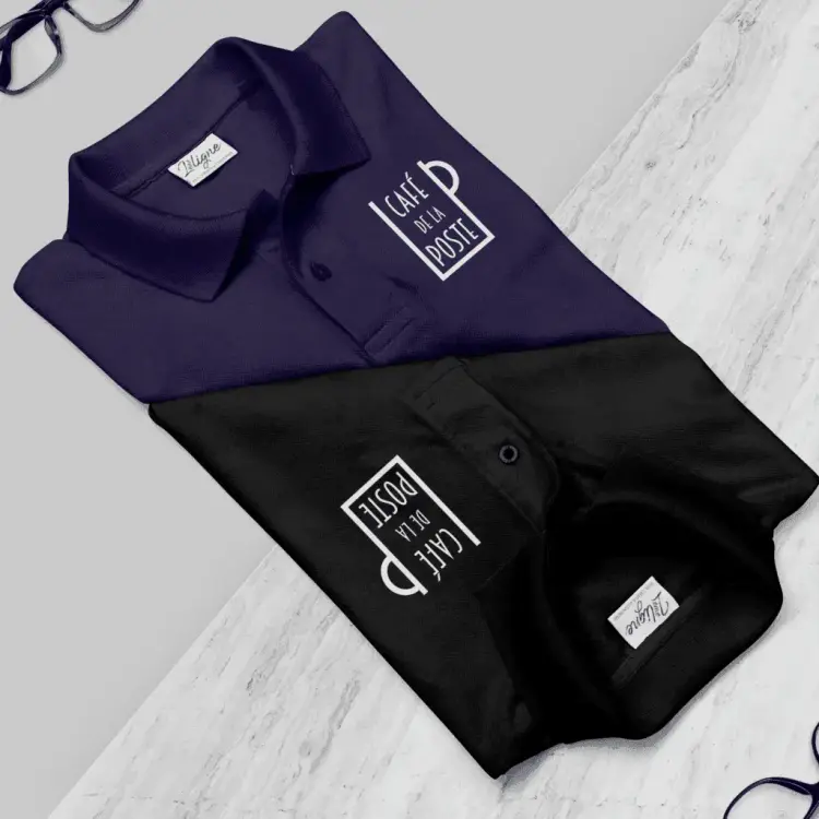 Personnalisation des vêtements pour le Café de la Poste
