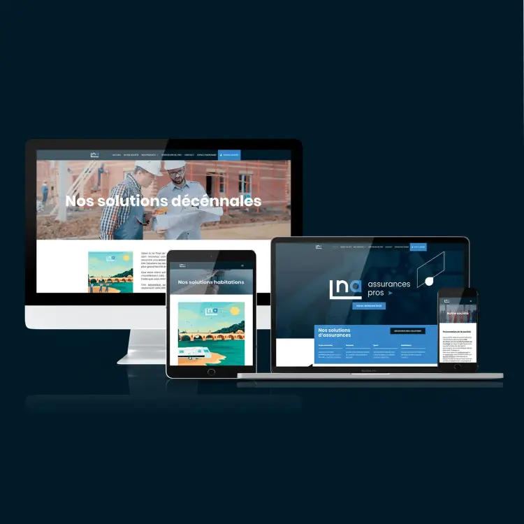 Redesign du site internet pour LNA Solutions