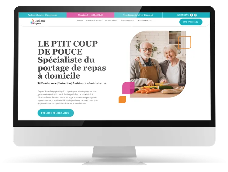 Nouveau site vitrine pour Le P’tit Coup de Pouce, visuel 1