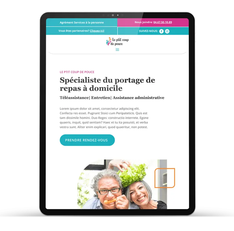Nouveau site vitrine pour Le P’tit Coup de Pouce, visuel 2