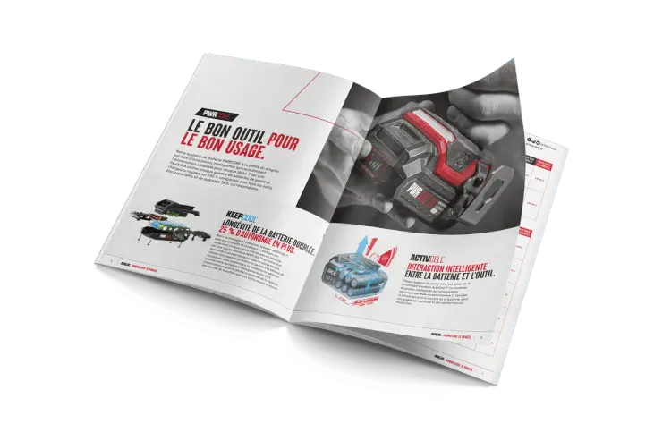 Supports print pour SKIL : tarifs, fiches produits et ODR, visuel 2